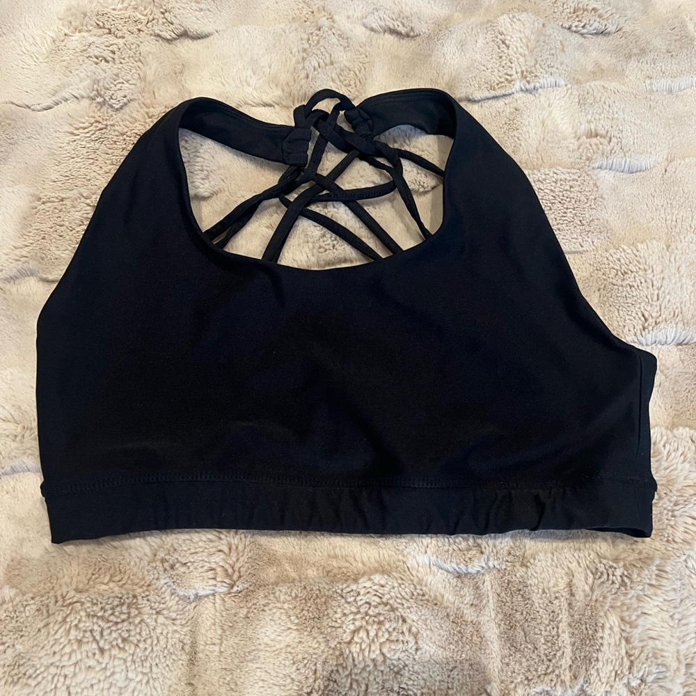 Steve Madden Black Strappy Bralette